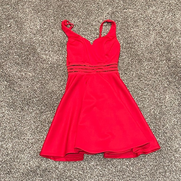 Red Short Dress - Picture 2 of 4